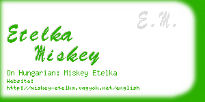 etelka miskey business card